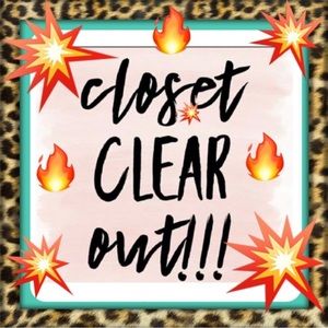 My closet clean out!